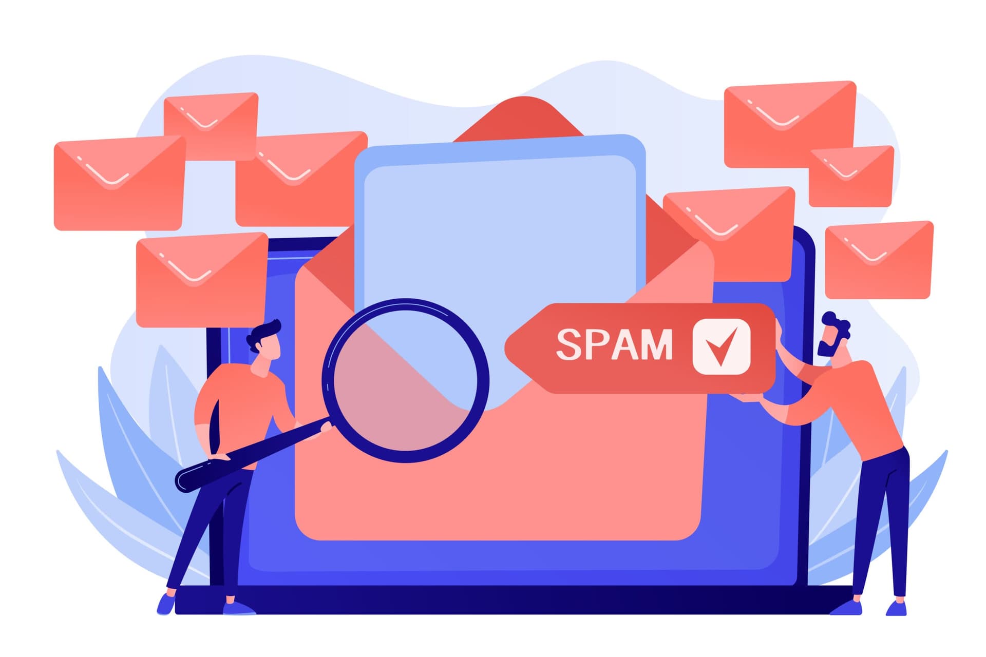 Spam concept vector illustration.