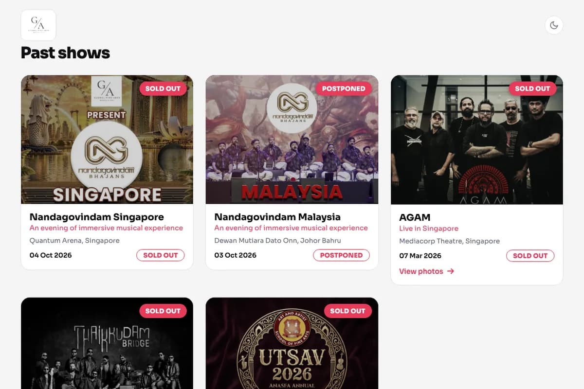 GFA International product screenshot