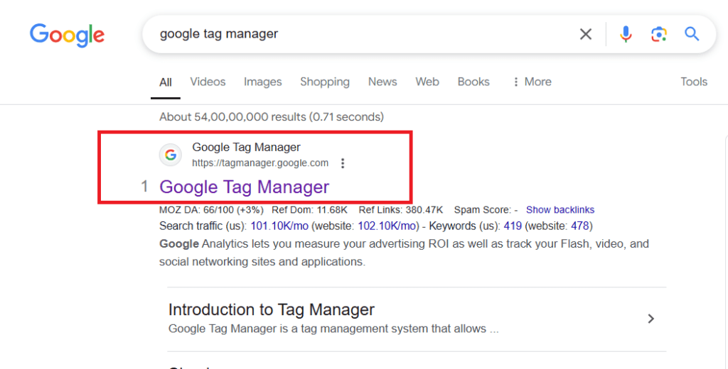 Google tag Manager